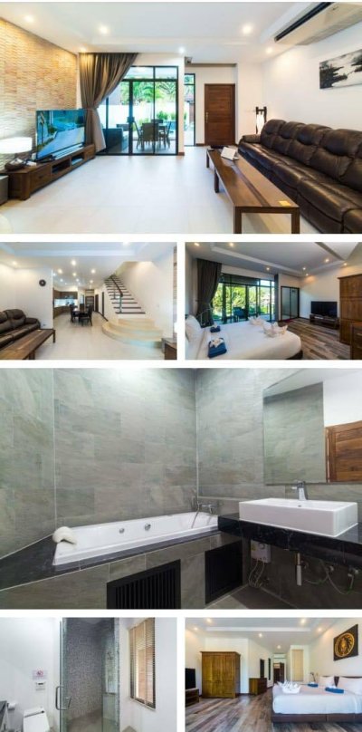 3R0107 ให้เช่า pool villa 3 ห้องนอน 3 ห้องน้ำ ราคา 75,000/เดือน โซนกมลา