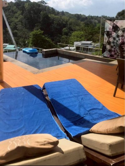 3R0253 Penthouse with private pool for rent 2 bedroom 2 bathroom 80,000/month at kamala