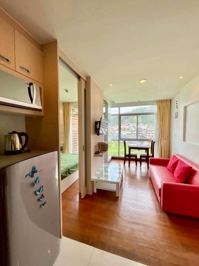 4R0183 คอนโดมิเนียม 1 ห้องนอน 1 ห้องน้ำ ให้เช่าเดือนละ 25,000 บาท โซนป่าตอง