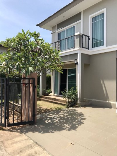 5R0127 ให้เช่าบ้านเดี่ยวสองชั้น 3 ห้องนอน 2 ห้องน้ำ ราคา 45,000/เดือน โซนกะทู้