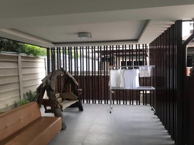 5R0294 ให้เช่าบ้านเดี่ยวสองชั้น 3 ห้องนอน 2 ห้องน้ำ ราคา 45,000/เดือน โซนกะทู้