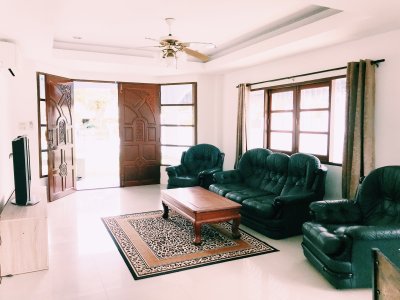 5R0309 ให้เช่าบ้านเดี่ยวสองชั้น 3ห้องนอน 3ห้องน้ำ ราคา 35,000/เดือน โซนกะทู้