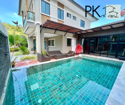 5R0361 Pool villa ให้เช่า 3ห้องนอน 4ห้องน้ำ ให้เช่า 100,000 ต่อเดือน โซนกะทู้