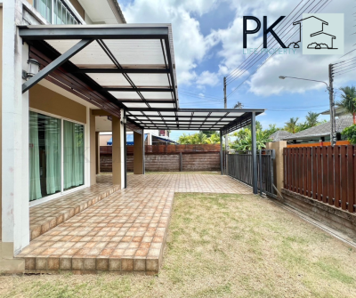 5R0377 ให้เช่าบ้านเดี่ยวสองชั้น 3 ห้องนอน 2 ห้องน้ำ ราคา 45,000/เดือน โซนกะทู้