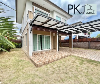 5R0377 ให้เช่าบ้านเดี่ยวสองชั้น 3 ห้องนอน 2 ห้องน้ำ ราคา 45,000/เดือน โซนกะทู้