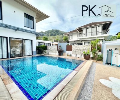 5R0600 ให้เช่า Pool Villa  4 ห้องนอน 3 ห้องน้ำ ราคา 130,000/เดือน โซนกะทู้