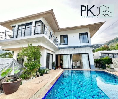 5R0600 ให้เช่า Pool Villa  4 ห้องนอน 3 ห้องน้ำ ราคา 130,000/เดือน โซนกะทู้