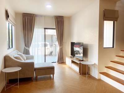 5R0614 ให้เช่าบ้านแฝดสองชั้น 3ห้องนอน 2ห้องน้ำ ราคา 35,000/เดือน โซนกะทู้