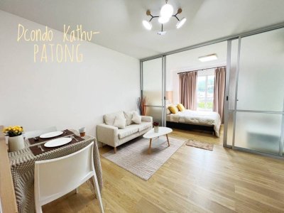 5R0632 คอนโดมิเนียม ห้องสตูดิโอ ให้เช่าเดือนละ 14,000บาท โซนกะทู้