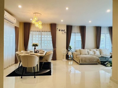 5R0640 ให้เช่าบ้านเดี่ยวสองชั้น 3ห้องนอน 3ห้องน้ำ ราคา 100,000/เดือน โซนกะทู้