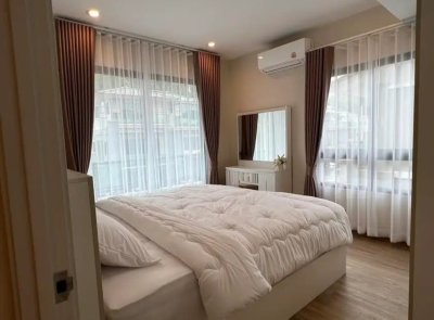 5R0640 ให้เช่าบ้านเดี่ยวสองชั้น 3ห้องนอน 3ห้องน้ำ ราคา 100,000/เดือน โซนกะทู้