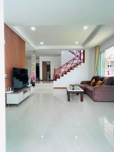 5R0706 ให้เช่าบ้านเดี่ยวสองชั้น 4 ห้องนอน 3 ห้องน้ำ ราคา 55,000/เดือน โซนกะทู้