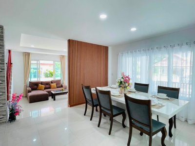 5R0706 ให้เช่าบ้านเดี่ยวสองชั้น 4 ห้องนอน 3 ห้องน้ำ ราคา 55,000/เดือน โซนกะทู้