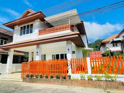 5R0706 ให้เช่าบ้านเดี่ยวสองชั้น 4 ห้องนอน 3 ห้องน้ำ ราคา 55,000/เดือน โซนกะทู้