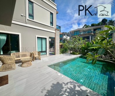 5R0712 Pool villa for rent 4 bedroom 4 bathroom 150,000/month at kathu