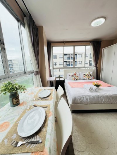 5R0714 คอนโดมิเนียม 1 ห้องนอน 1 ห้องน้ำ ให้เช่าเดือนละ 14,000 บาท โซนกะทู้