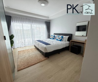 5R0735 ให้เช่าบ้านแฝดสองชั้น 2 ห้องนอน 2 ห้องน้ำ ราคา 38,000/เดือน โซนกะทู้