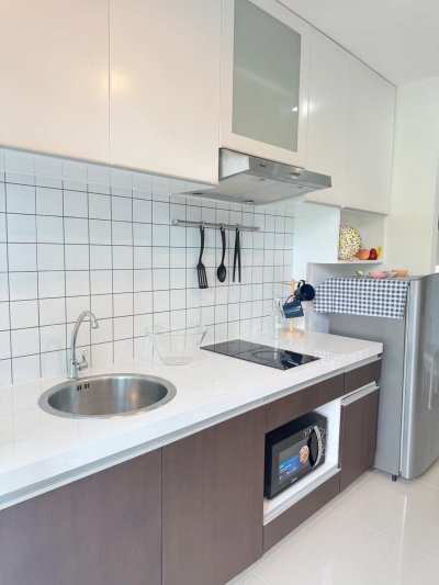 5R0739 คอนโดมิเนียม 1 ห้องนอน 1 ห้องน้ำ ให้เช่าเดือนละ 14,000 บาท โซนกะทู้