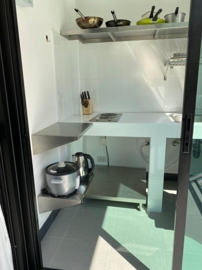 5R0769 อพาร์ทเม้นท์ 1 ห้องนอน 1 ห้องน้ำ ให้เช่าเดือนละ 12,000 บาท โซนกะทู้