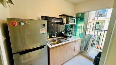 5R0792 คอนโดมิเนียม ห้องสตูดิโอ ให้เช่าเดือนละ 13,000 บาท โซนกะทู้