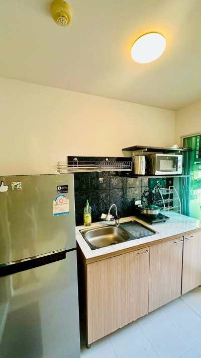 5R0792 คอนโดมิเนียม ห้องสตูดิโอ ให้เช่าเดือนละ 13,000 บาท โซนกะทู้