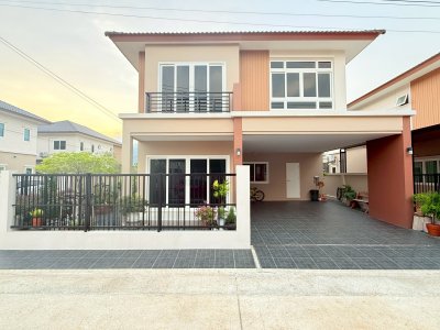 5R0799 ให้เช่าบ้านเดี่ยวสองชั้น 3 ห้องนอน 3 ห้องน้ำ ราคา 85,000/เดือน โซนกะทู้