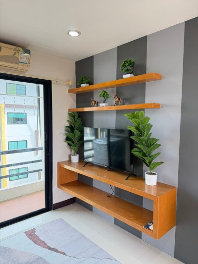 5R0814 คอนโดมิเนียม 1 ห้องนอน 1 ห้องน้ำ ให้เช่าเดือนละ 13,000 บาท โซนกะทู้