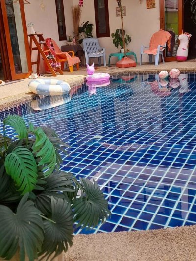 5R0840 ให้เช่าบ้านเดี่ยวพร้อมสระว่ายน้ำสองชั้น 4 ห้องนอน 3 ห้องน้ำ ราคา 48,000/เดือน โซนกะทู้