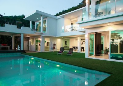 6R0027 ให้เช่า seaview pool villa 4 ห้องนอน 4 ห้องน้ำ ราคา 149,000/เดือน โซนกะตะ