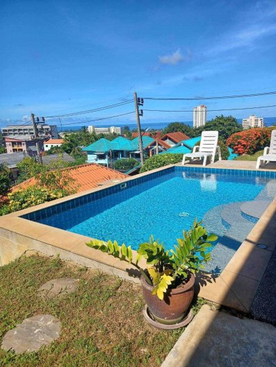 6R0084 Apartment with common pool 2 bedrooms 1 bathroom 33,000 per month location at kata