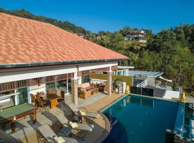 6R0096 ให้เช่า pool villa 4ห้องนอน 4ห้องน้ำ ราคา 185,000/เดือน โซนกะตะ