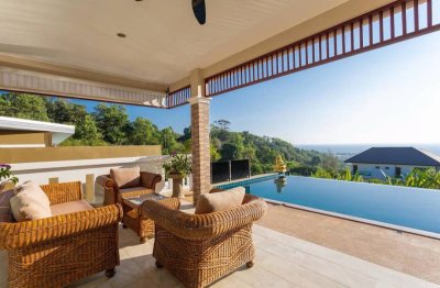 6R0096 ให้เช่า pool villa 4ห้องนอน 4ห้องน้ำ ราคา 185,000/เดือน โซนกะตะ