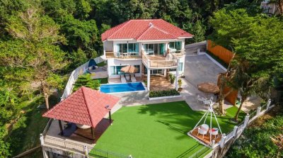 6R0115 ให้เช่า Pool Villa 4 ห้องนอน 4 ห้องน้ำ ราคา 250,000/เดือน โซนกะตะ