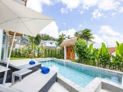 6R0134 ให้เช่า pool villa 2 ห้องนอน 2 ห้องน้ำ ราคา 85,000/เดือน โซนกะตะ