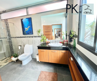 7R0148 ให้เช่า pool villa 2ห้องนอน 2ห้องน้ำ ราคา 60,000/เดือน โซนราไวย์