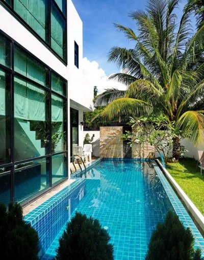 7R0179 This pool villa 2bedroom 3bathroom 85,000/month the house location at Rawai