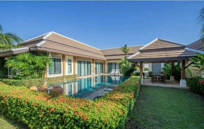 7R0185 ให้เช่า pool villa 3 ห้องนอน 4 ห้องน้ำ ราคา 110,000/เดือน โซนราไวย์