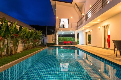 7R0325 ให้เช่า pool villa 4 ห้องนอน 4 ห้องน้ำ 130,000/เดือน เฟอร์นิเจอร์ครบครันโซนราไวย์