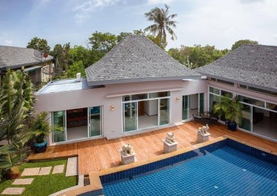 7R0344 ให้เช่า pool villa 4 ห้องนอน 4ห้องน้ำ ราคา 130,000/เดือน โซนราไวย์