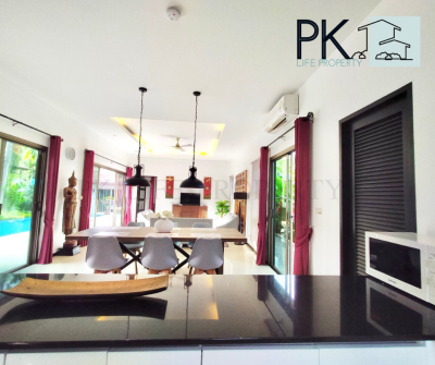 7R0366 ให้เช่า pool villa 3ห้องนอน 3ห้องน้ำ ราคา 110,000/เดือน โซนราไวย์