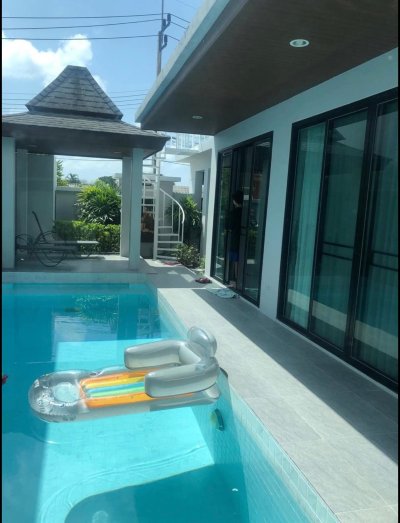 7R0369 ให้เช่า pool villa 4 ห้องนอน 4 ห้องน้ำ ราคา 75,000/เดือน โซนราไวย์