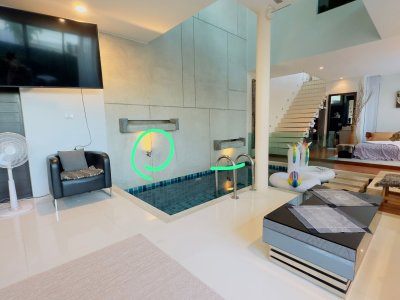 7R0510 ให้เช่า pool villa 3 ห้องนอน 3 ห้องน้ำ ราคา 165,000/เดือน โซนราไวย์