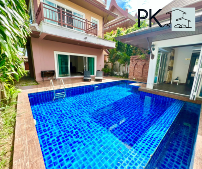 7R0569 ให้เช่า pool villa 3 ห้องนอน 2 ห้องน้ำ ราคา 65,000/เดือน โซนราไวย์