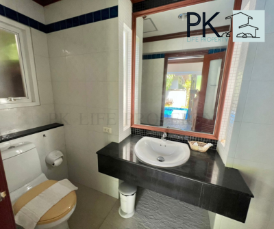 7R0569 ให้เช่า pool villa 3 ห้องนอน 2 ห้องน้ำ ราคา 65,000/เดือน โซนราไวย์