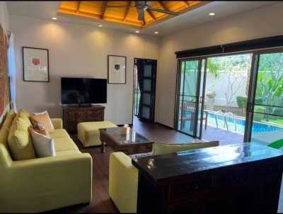 7R0585 ให้เช่า pool villa 3 ห้องนอน 3 ห้องน้ำ ราคา 120,000/เดือน โซนราไวย์