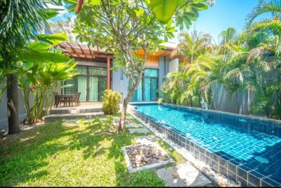 7R0645 ให้เช่า pool villa 2ห้องนอน 2ห้องน้ำ ราคา 90,000/เดือน โซนราไวย์