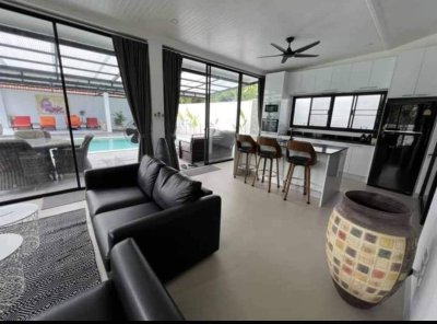 7R0653 ให้เช่า pool villa 3ห้องนอน 3ห้องน้ำ ราคา 150,000 ต่อเดือน โซนราไวย์