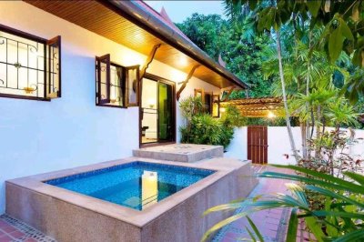7R0684 House with Jaccuzzi ให้เช่า 2ห้องนอน 2ห้องน้ำ ให้เช่าเดือนละ 55,000 บาท โซนราไวย์