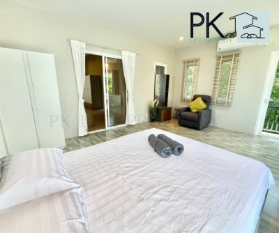 7R0713 ให้เช่าบ้านเดี่ยวชั้นเดียวพร้อมสระว่ายน้ำขนาดเล็ก 3ห้องนอน 2ห้องน้ำ ราคา 45,000/เดือน โซนราไวย์