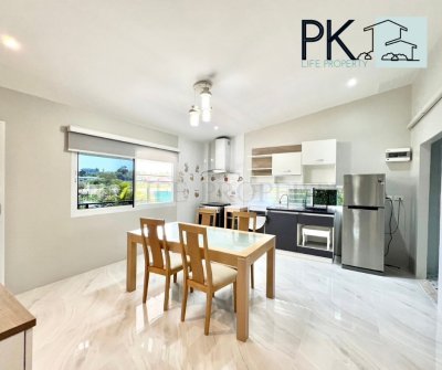 7R0713 ให้เช่าบ้านเดี่ยวชั้นเดียวพร้อมสระว่ายน้ำขนาดเล็ก 3ห้องนอน 2ห้องน้ำ ราคา 45,000/เดือน โซนราไวย์